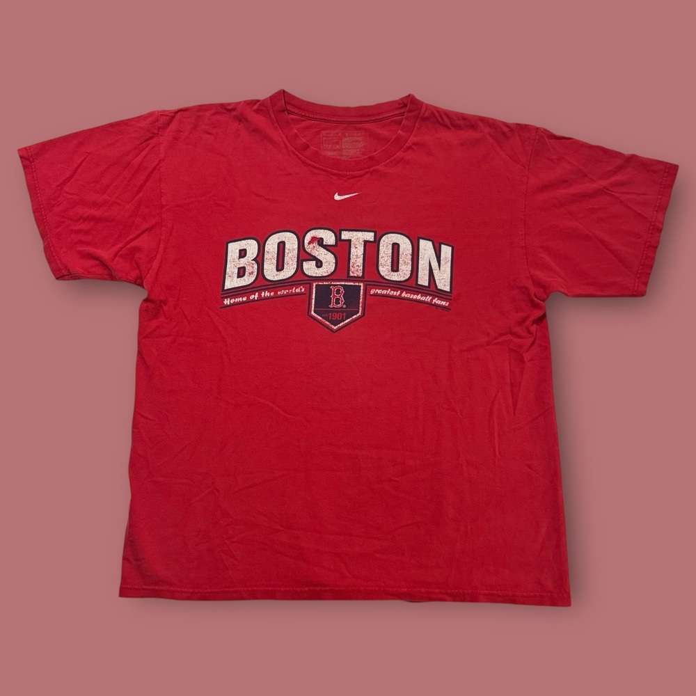 Vintage anime Y2K Boston Red Sox Center Check Tee